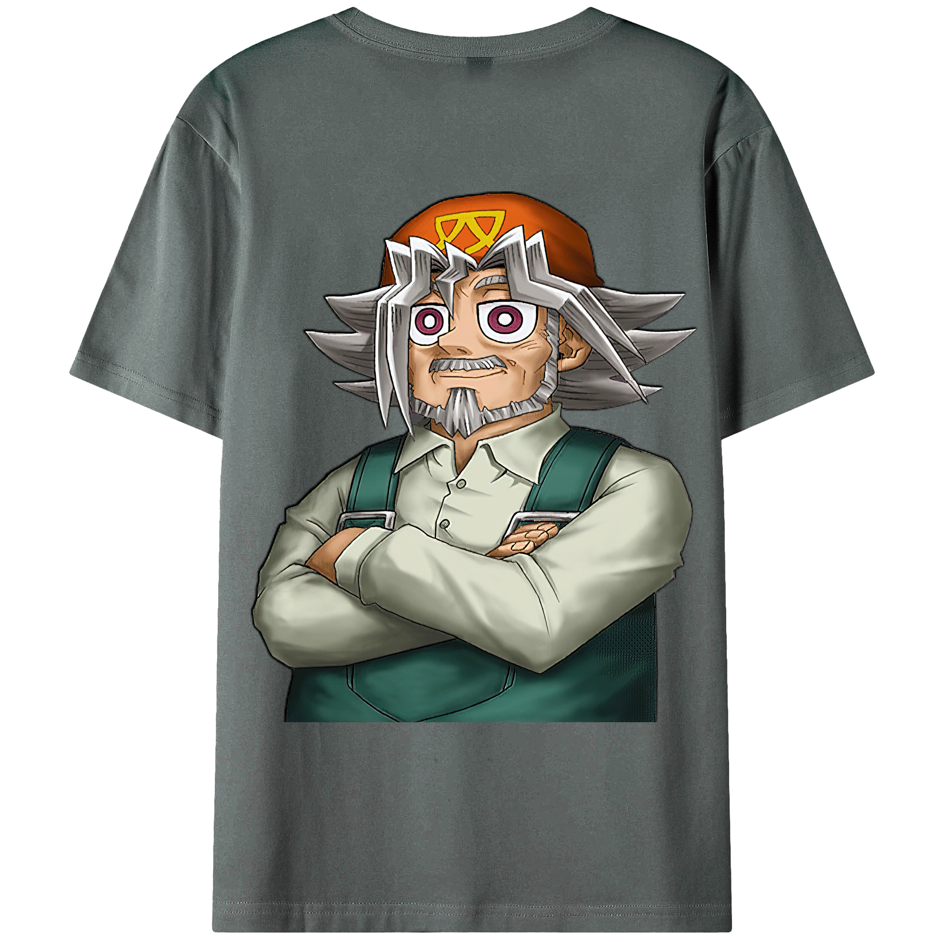 （画像用） 遊☆戯☆王 Yu-Gi-Oh! 綿100％ メンズ半袖Tシャツ（バックプリント） 通気性